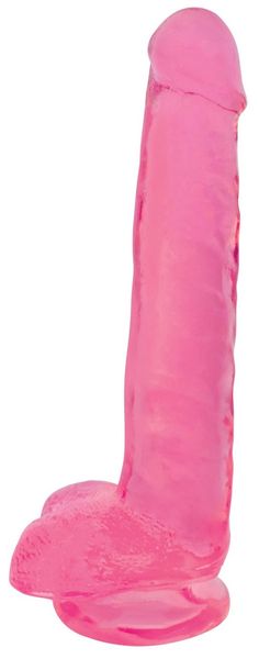 Hovedbilde Lollicock - 8 Inch Slim Stick with Balls Cherry Ice Dildo