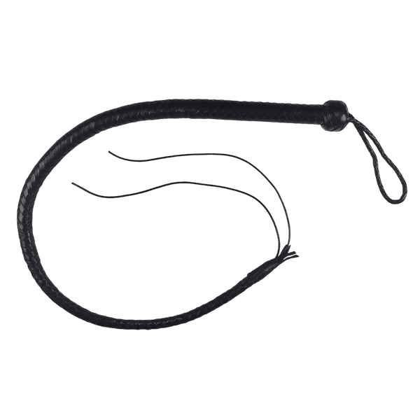 Hovedbilde RaS - Single Tail - Lærpisk med 2 tynne haler - Sort